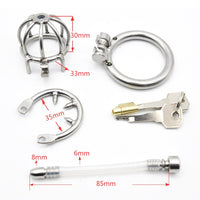Cage de Chasteté Urètre  pour pénis entre 3 et 4 cm