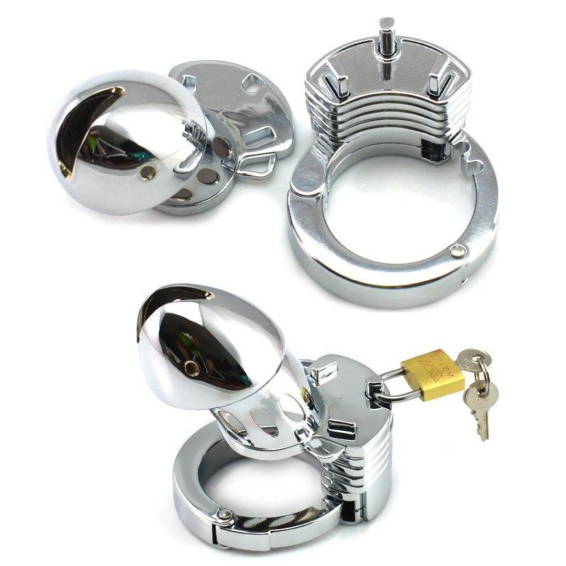 Cage de chastete metal ferme inox