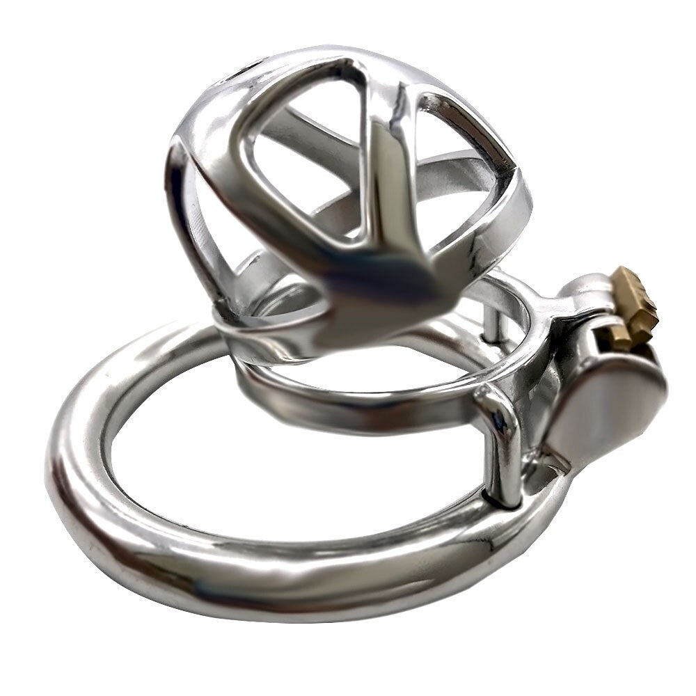 micro cage de chasteté métal acier inoxydable