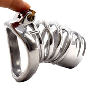 homme cage de chastete en acier inoxydable