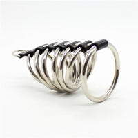 Cage de Chasteté Cuir  Anneaux des Enfers