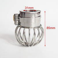 Cage de Chasteté Métal  pendentif scrotum longue de 85 mm