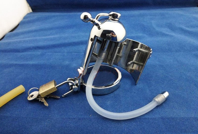 Cage de Chasteté Métal  Pénis de 5,5 à 6,5 cm
