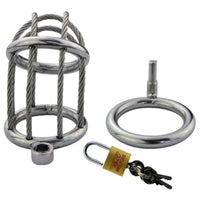 Cage de Chasteté Métal  Sexe Impitoyable
