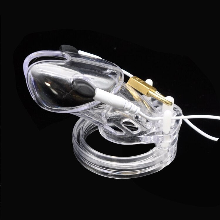 Cage de Chasteté électrique  pour pénis entre 7 et 9 cm