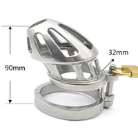 Cage de Chasteté métal  pour pénis de 8 à 9 cm