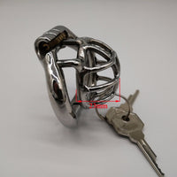 Cage de Chasteté Métal  pour pénis de 2 à 3 cm