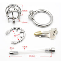 Cage de Chasteté Urètre  pour pénis entre 3 et 4 cm