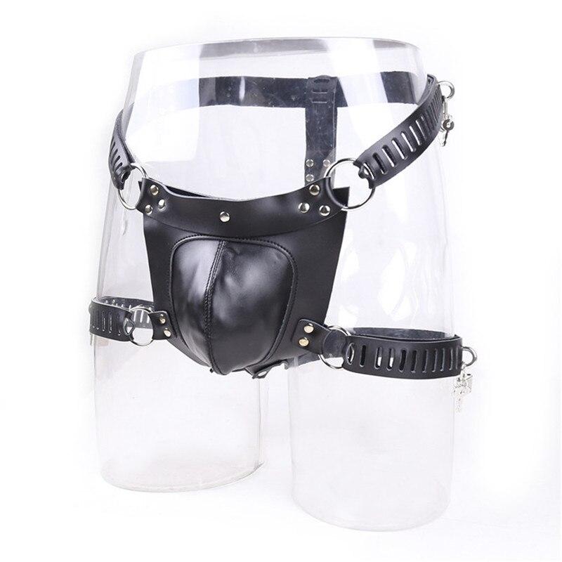 ceinture de chasteté homme cuir noir
