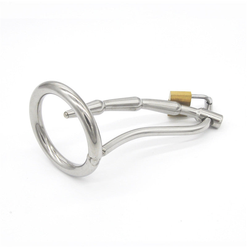 cage chasteté avec tige uretre en métal