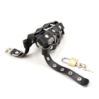 Cage de Chasteté  Cuir Orgasmique