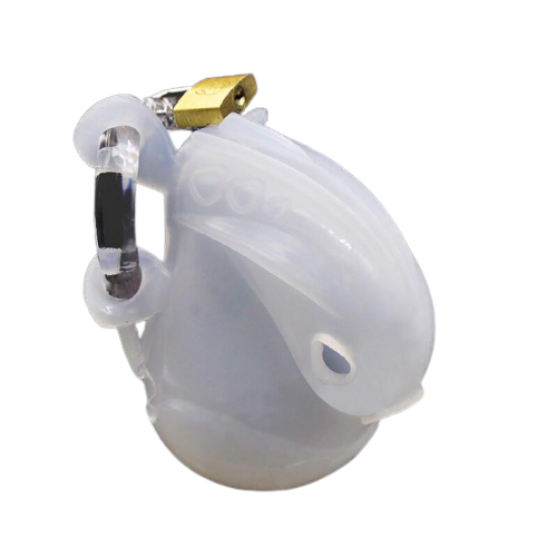 Cage de Chasteté Silicone  pour pénis entre 7,5 et 8,5 cm