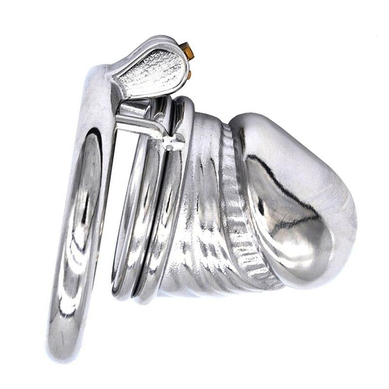 Cage de Chasteté Métal  pour pénis de 3,5 à 4 cm