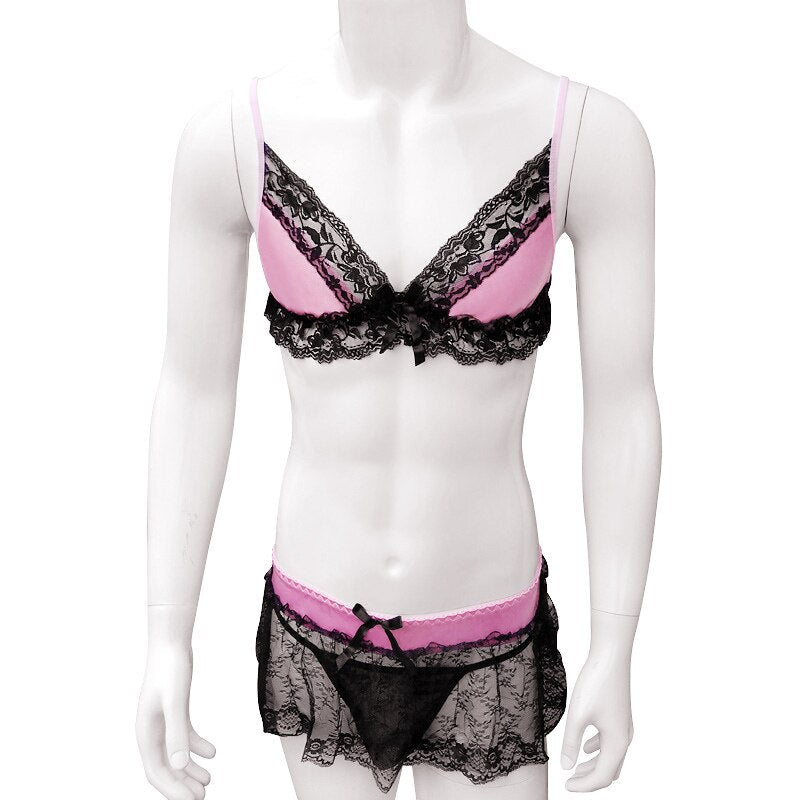 Set Lingerie Pour Sissy Docile