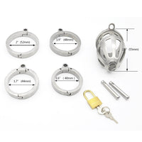 Cage de Chasteté métal  pour pénis de 8 à 9 cm