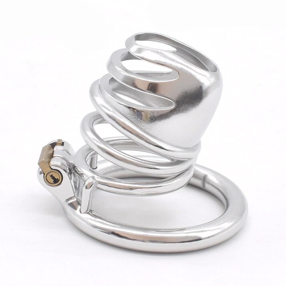 Cage de Chasteté Métal  Rhino pour pénis de 4,5 à 5,5 cm
