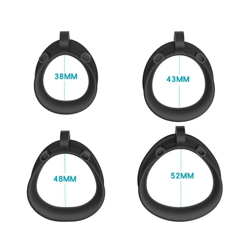 Cage de chasteté Plastique multi-taille  pour pénis de 5,5 à 11,5 cm