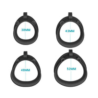 Cage de chasteté Plastique multi-taille  pour pénis de 5,5 à 11,5 cm