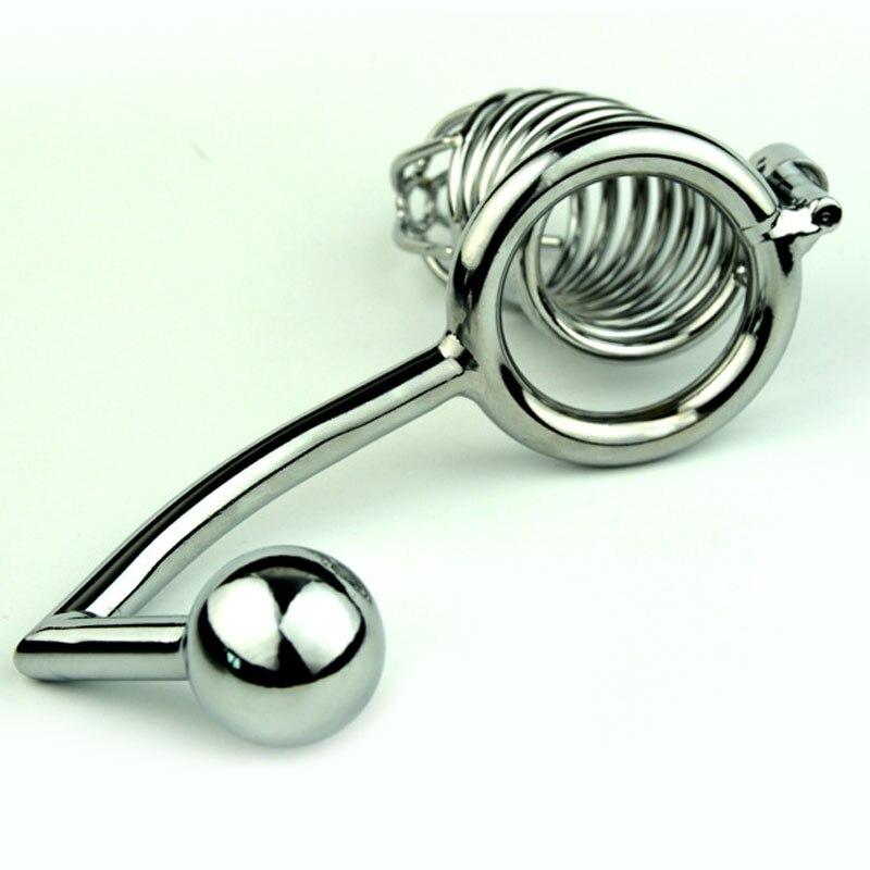 cage de chasteté plug anal métal