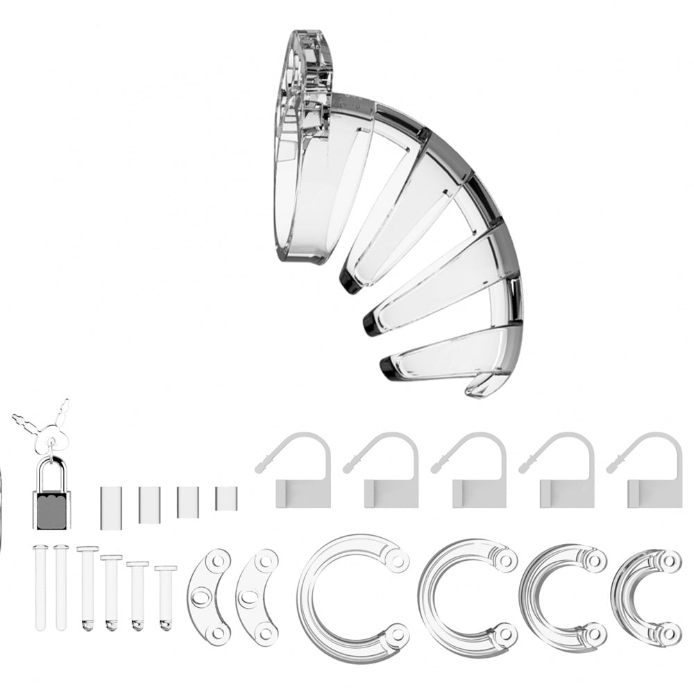 Cage de Chasteté Plastique  Man Cage 02 Transparent