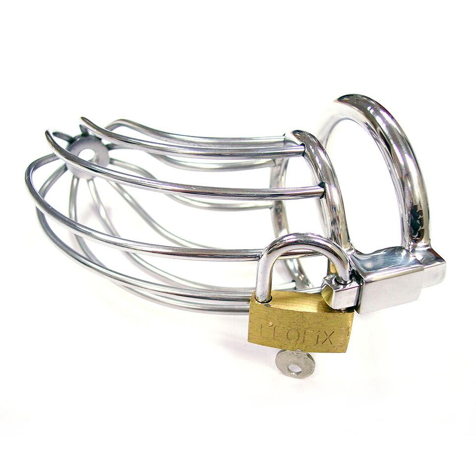 Cage de Chasteté Métal  Long Barreaux