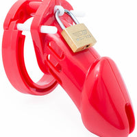 Cage de Chasteté Silicone  Rouge BDSM