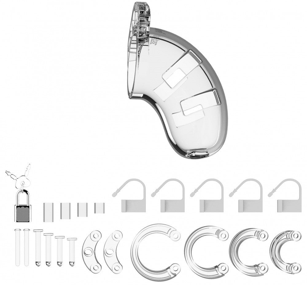 cage chasteté en plastique