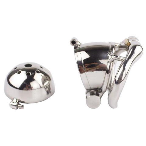 cage de chasteté métal fermée homme ouverte