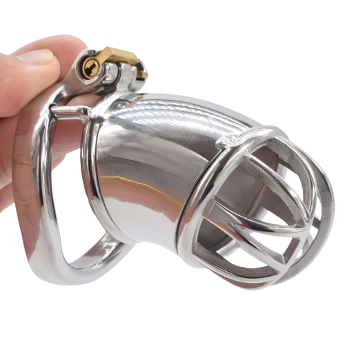 Cage de Chasteté Métal  pour pénis de 4 à 5,5 cm