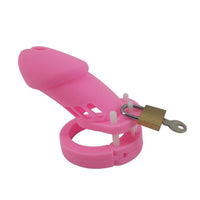 Cage de Chasteté Silicone  Rose Pervers